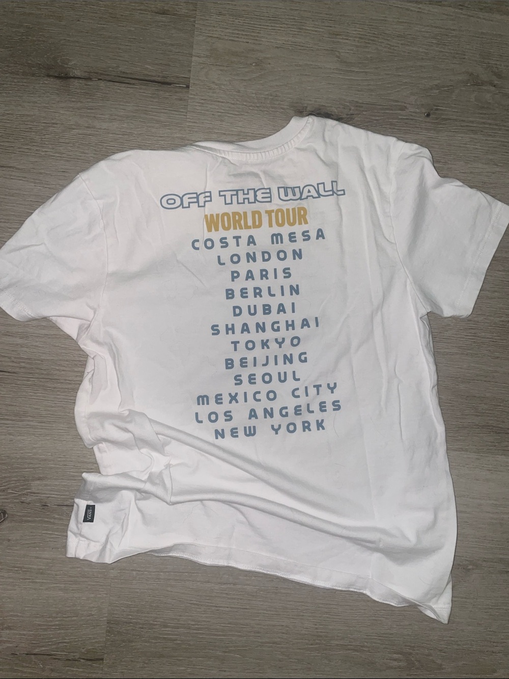 Vans Off the Wall World Tour White Tee